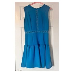 Elegant Blue Sleeveless Dress